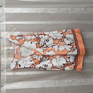 NY & Co. Coral/White blouse size M
